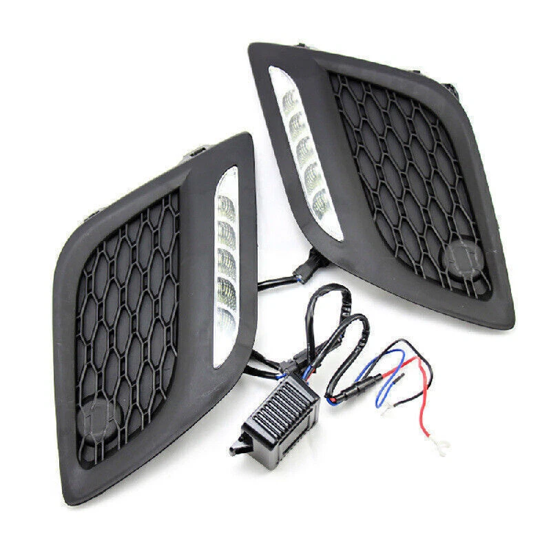 Left & Right LED DRL Daytime Light Fog Lamp For 2011-2013 Volvo XC60 - Изображение 2 из 4