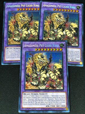 YUGIOH AMAZONESS PET LIGER KING MP23-EN224 1ST SECRET X3(NM)
