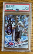 Jeremy Piven 2017 Topps Cubs First Pitch Ari Gold Entourage Signed Card Auto PSA