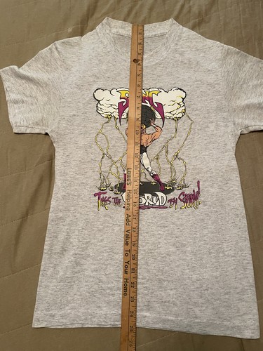 Rara maglietta wrestling vintage WCW Sting Takes The World By Storm 1991 WWF WWE - Foto 20 di 20