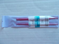 Needle Crafters double ended crochet hooks, sizes 2, 4, 5, 8 4 hooks 