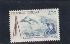 L6538 FRANCE  Timbre Y&T N° 2422 de 1986 " Premiere ascension mont bl " Oblitéré