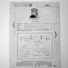 V-M VM V M Model 990 - SAMS Photofact 1954 - New NOS