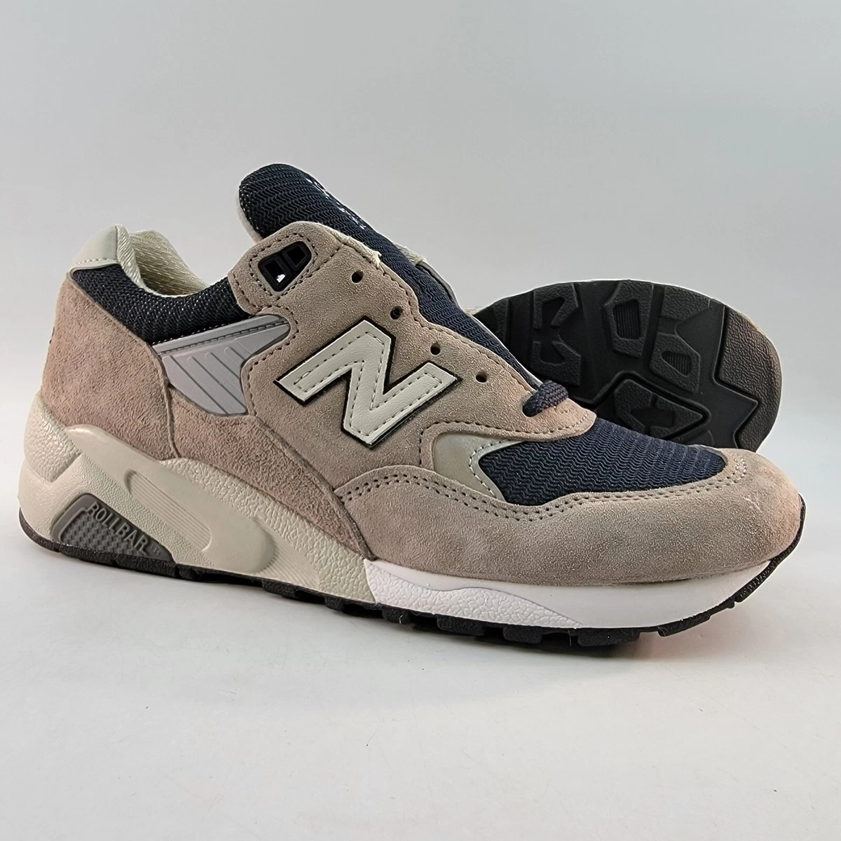 Balance 585 Shoes Light Grey Navy Made In USA 585GR Mens 7 D |