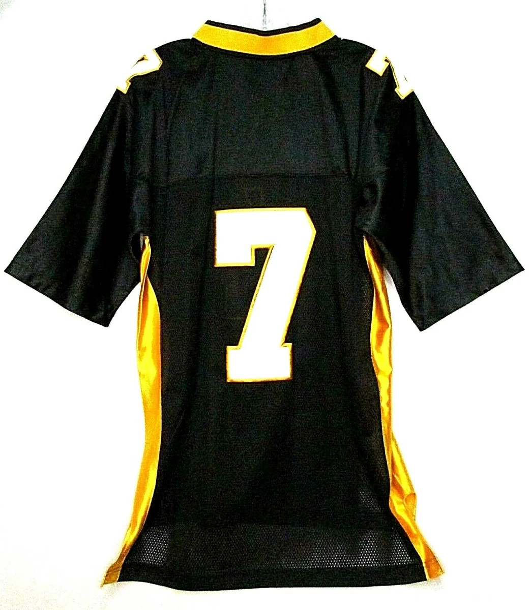 Steve & Barry's City Wide Black Gold Mesh #7 Football Jersey