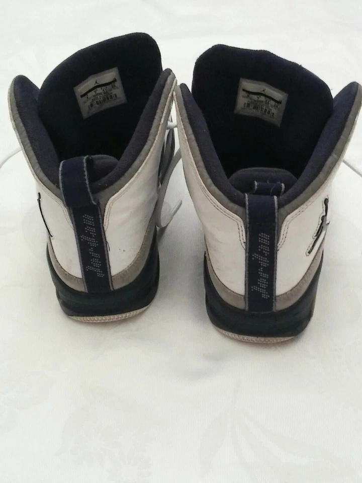 Nike Hombres 454050-402 Air Jordan SC 2 Flight Azul Marino Blanco Tenis Adulto Talla 8 Foto 4 de 4