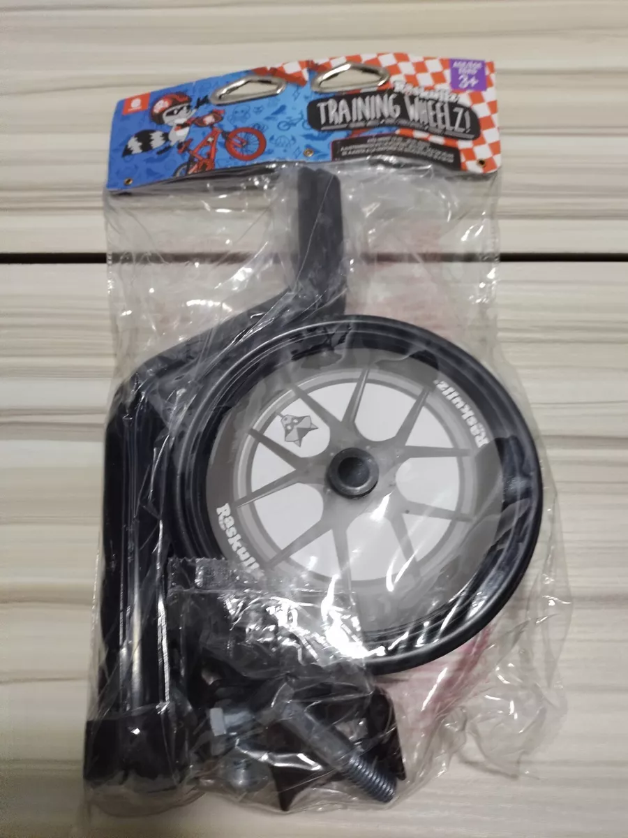 RASKULLZ Kids Training Wheels for Bike Black Mounting Hardware