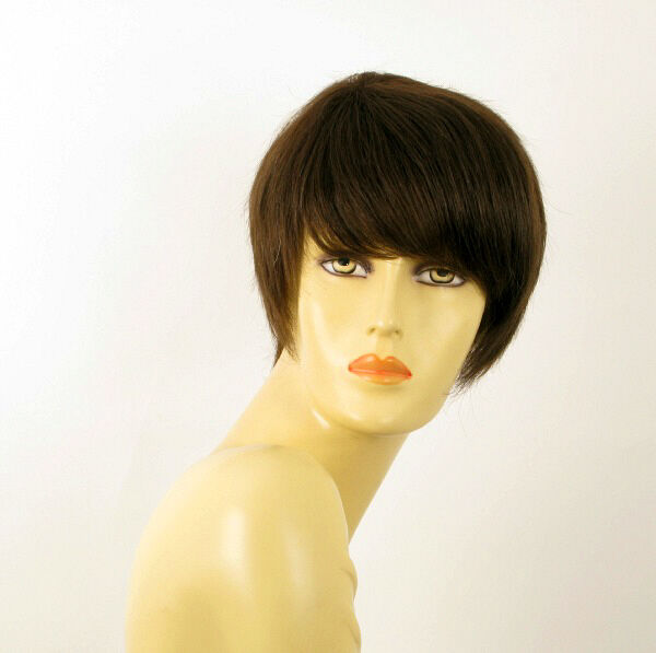 wig for women 100% natural hair chocolate brown ref MARINA 6 PERUK wykonane w Japonii