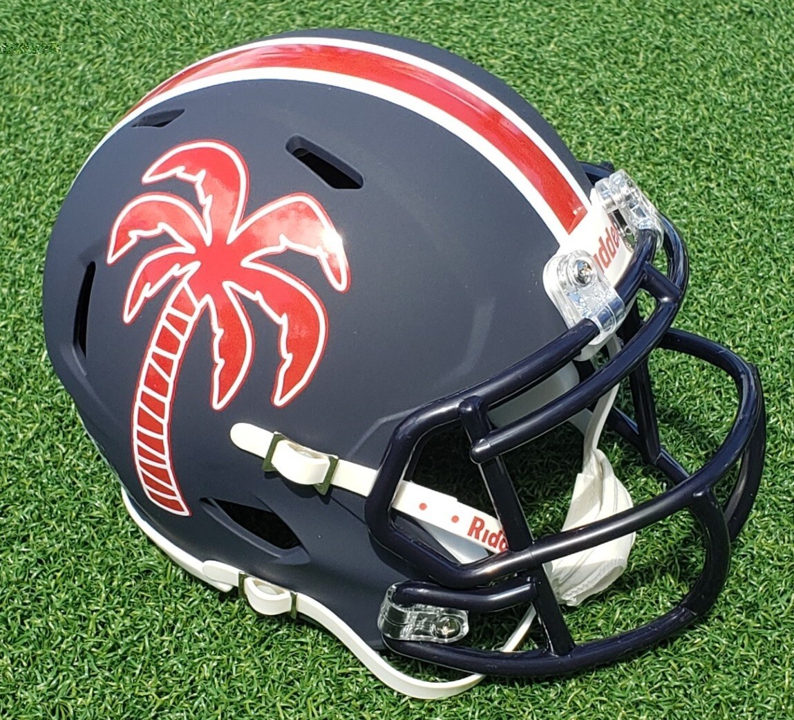fau football helmet Florida Atlantic Owls Speed Mini FAU Smoke Unis UNISWAG