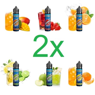 2 x Refresh Gazoz Aroma je 5ml (10ml) Flavour für 120ml E-Zigaretten E-Liquid