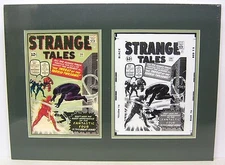 Org. Production Art JACK KIRBY Strange Tales #106, matted w/cover copy & writing