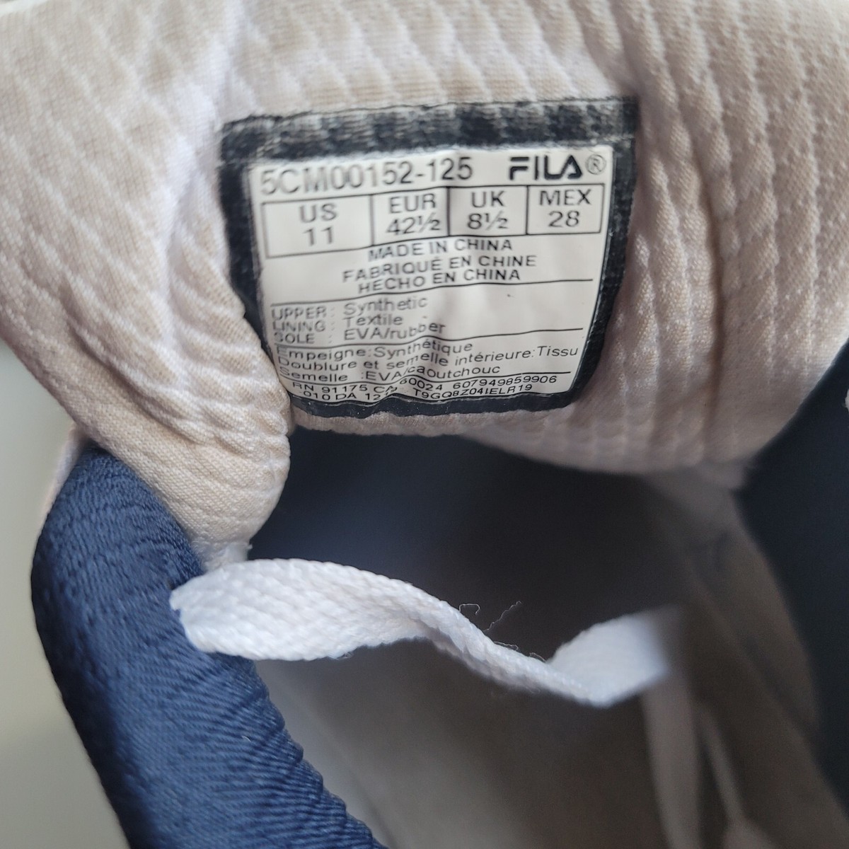 Fila Sneakers 5CM00152-125 Womens White Blue Red Comfort Sz 11 | eBay