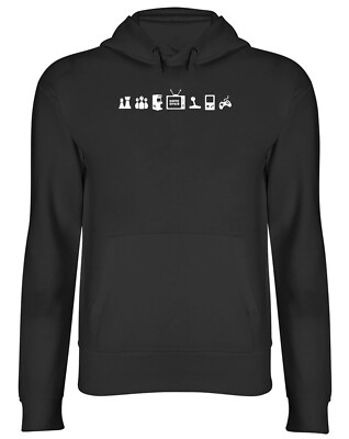 Evolution of Gaming Mens Womens Hooded Top Hoodie