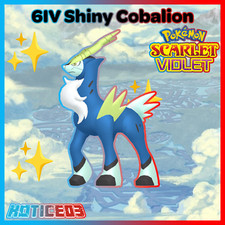 ✨ SHINY 6IV COBALION ✨ Pokemon SCARLET and VIOLET - Indigo Disk DLC Legendary