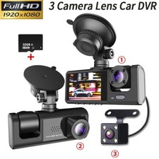 2'' Camara De Seguridad Para Carro Auto Delantero/Trasero/Interior Dash Cam 32GB