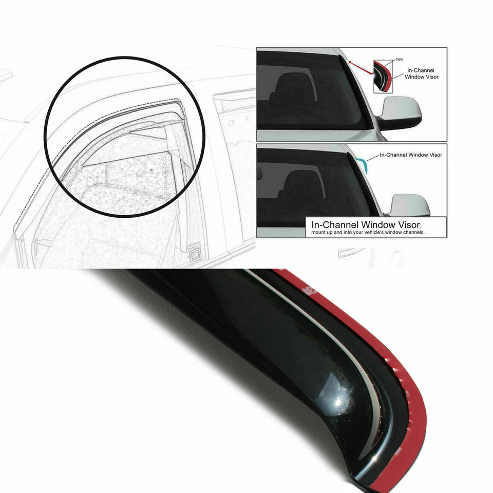 Rain Guard fit 93-11 Ford Ranger,Mazda 94-09 B2300 94-99 B3000/B4000 Regular Cab - Image 4 of 4