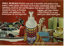 1977 Vintage Print Ad Dull is Dead Permatex Pizazz ends dull Vinyl leather