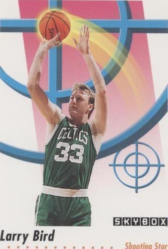 1991-92 SKYBOX LARRY BIRD SHOOTING STAR CARD #591 **NM-MT** BOSTON