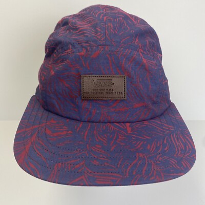 Vans Off The Wall Purple Red Floral Cap Hat Unisex