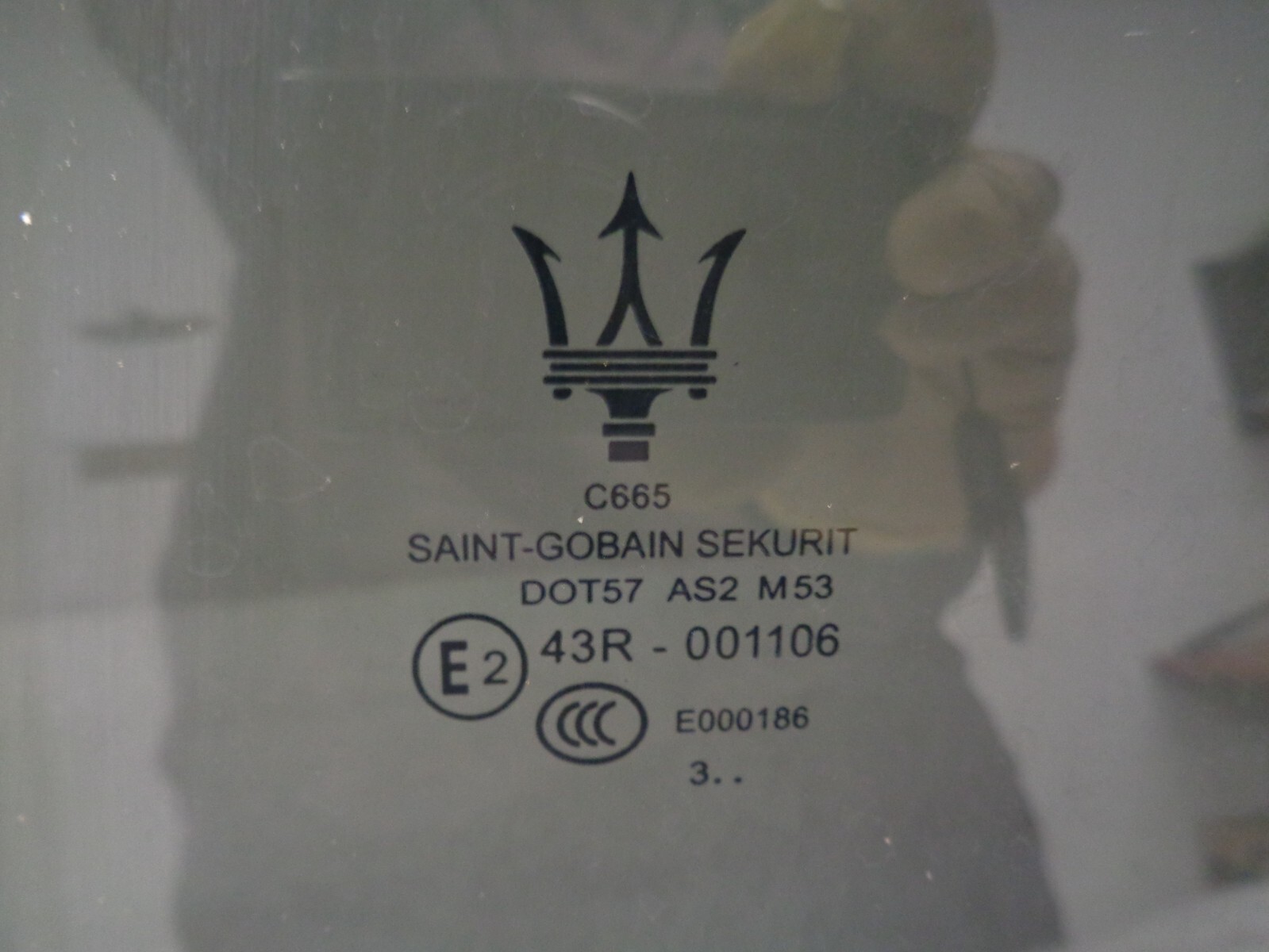 14-17 Maserati Ghibli Rear Left Driver Door Window Glass Tinted OEM AK2308267