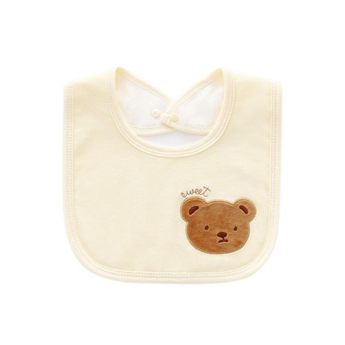 Infant Drooling Bib Baby Breathable Cotton Bib Teething Bib Cartoon