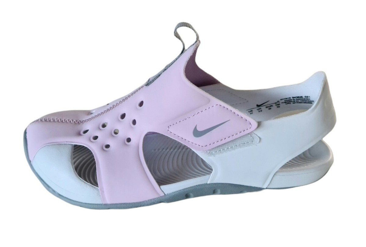 Nike Sunray Protect Lilac and Grey Children's Sandals Size UK
