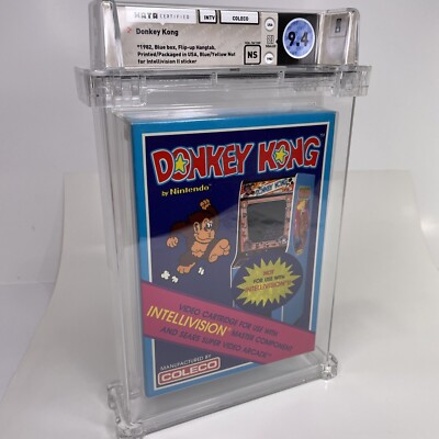 1982 Nintendo Donkey Kong Intellivision Sealed Wata 9.4 Graded Video Game Mario