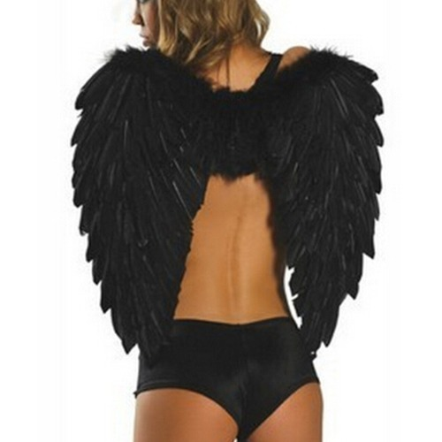 Angel Cosplay Wings Fake Feather Wings Photo Prop Wings Stage Show Costume Party - Bild 3 von 16