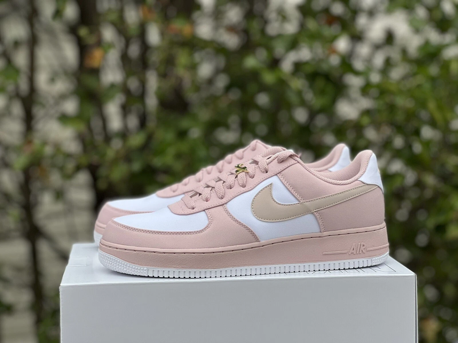 Nike Air Force 1 AF1 rosa raso twill 11 5 Nike by You 2Pac Shock G I Get Around