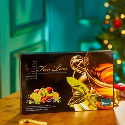 Dilmah fun Teas Flavored Single Origin Ceylon Black Tea 80Teabags 8Varieties