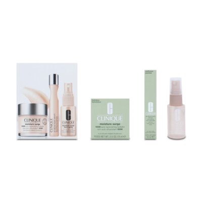 Clinique Moisture Surge Moisturiser All About Geschenkset Eye Roll On Face Spray