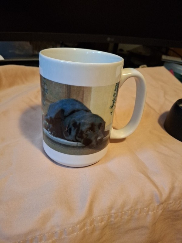 Black Lab Ceramic Mug Money Will Buy You A Pretty Good Dog, But It Won't Buy...