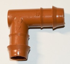 Barbed PVC Fittings for 1/2" Irrigation Tubing - elbow, valve, tee, union  stop