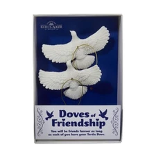 Kurt Adler Doves of Friendship Ornament Set | Home Alone Inspired | C6699 NIB