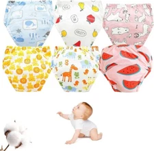 6X Upairy Potty Training Underwear Pants for Boys Girls,Breathable Washable NEW