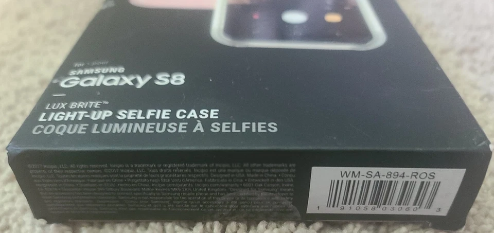 FUNDA SELFIE ILUMINADA ROSA INCIPIO SAMSUNG GALAXY S8 - ¡NUEVA EN CAJA! Foto 3 de 3