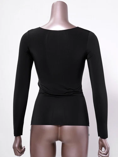 Damen Langarmshirt Warm Basic Kompression Oberteil Shirt- - Bild 62 von 113