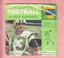 1970 VIEWMASTER UNOPENED DON MAYNARD JETS HOF INSTRUCTIONAL