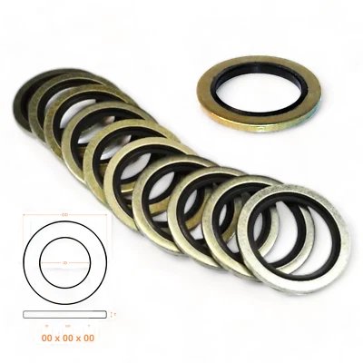 DH & JS TRADING Bonded Seal Washers - Dowty Sealing Washer Hydraulic Imperial & Metric