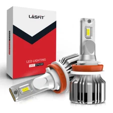 LASFIT H11/H16/H8 LED Fog Light Bulbs Conversion Kit 50W 5000LM 6000K White 2pcs