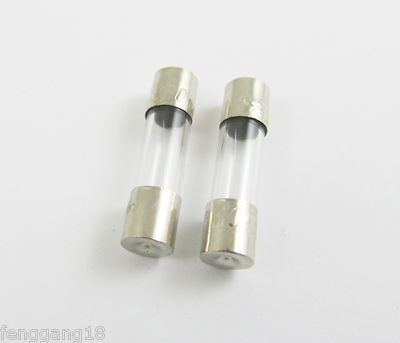 Fuse 126pcs 5 * 20 Fast-Blow Glass Tube Fuses Car Glass Tube Fuses Assorted Kit 5X20 with Box 0