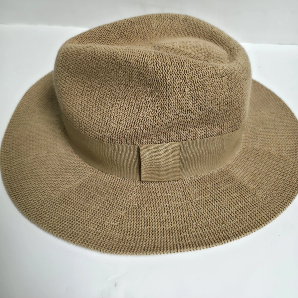 WYETH Anthropologie Olive Green Cotton Blend Wide Brim Fedora Sun Hat O/S NEW Anthropologie Hats for Women for sale | eBay main image 4