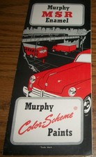 Murphy MSR Enamel Color Scheme Paint Sample Brochure 1953
