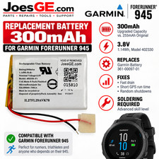 Garmin Forerunner 945 361-00097-01 300mAh Upgraded Battery Replacement Part