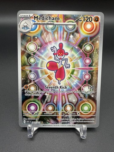Medicham 241/217 Ascended Heroes Illustration Rare Full Art Pokemon Card NM/M