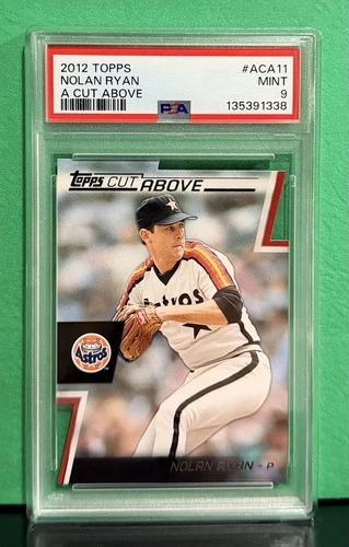 2012 Topps Nolan Ryan #ACA-11 A Cut Above HOF PSA 9 Mint Houston Astros Low Pop