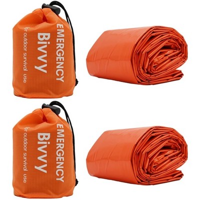 Survival Schlafsack Duo in Orange - Optimaler Kälteschutz für Outdoor-Liebhaber