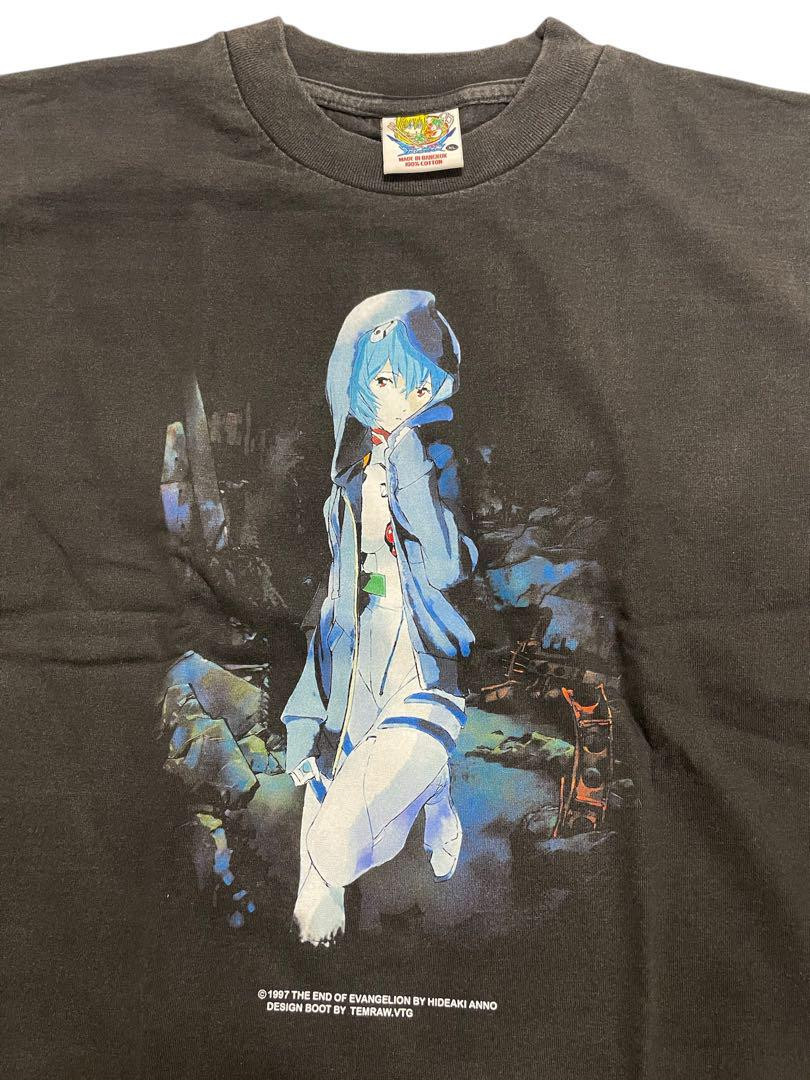 TEMRAW.VtG EVANGELION Rei Ayanami XL Size Black T-shirt F/S TEMRAW.VtG EVANGELION Rei Ayanami XL Size Black T-shirt F/S