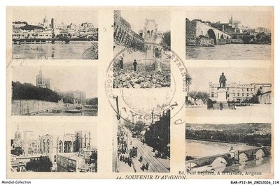 BARP12-1209-83 Souvenir D'Avignon Postkarte Vaucluse 84 Provence
