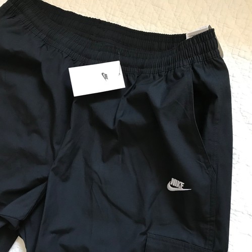 Nike Club Woven Pantaloni Cargo Uomo TG XXL Vestibilità Larga Nero DX0613-010 - Foto 4 di 7